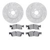 2502-63148 Geoperformance Drilled/Slotted Rotors w/5000 Advanced Brake Pads Kit, 2017-2019 Mercedes-Benz, Position: Front - image 1