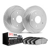 2502-63243 Geoperformance Slotted Brake Rotors w/5000 Advanced Brake Pads Kit, Fits Select Mercedes-Benz, Position: Front - image 1