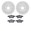 2502-65024 Geoperformance Drilled/Slotted Rotors w/5000 Advanced Brake Pads Kit, Fits Select GM, Position: Rear - image 1