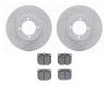 2502-67000 Geoperformance Drilled/Slotted Rotors w/5000 Advanced Brake Pads Kit, 1970-1973 Infiniti/Nissan, Position: Front - image 1