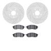2502-67018 Geoperformance Drilled/Slotted Rotors w/5000 Advanced Brake Pads Kit, 2006-2020 Infiniti/Nissan, Position: Front - image 1