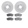 2502-67025 Geoperformance Drilled/Slotted Rotors w/5000 Advanced Brake Pads Kit, 2007-2014 Infiniti/Nissan, Position: Front - image 1