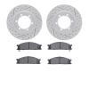 2502-67045 Geoperformance Drilled/Slotted Rotors w/5000 Advanced Brake Pads Kit, 1998-2015 Infiniti/Nissan, Position: Front - image 1