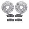 2502-67046 Geoperformance Drilled/Slotted Rotors w/5000 Advanced Brake Pads Kit, 2004-2017 Infiniti/Nissan, Position: Front - image 1