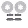 2502-67078 Geoperformance Drilled/Slotted Rotors w/5000 Advanced Brake Pads Kit, 1998-2004 Infiniti/Nissan, Position: Front - image 1
