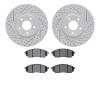 2502-67091 Geoperformance Drilled/Slotted Rotors w/5000 Advanced Brake Pads Kit, 2005-2013 Infiniti/Nissan, Position: Front - image 1