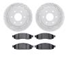 2502-67113 Geoperformance Drilled/Slotted Rotors w/5000 Advanced Brake Pads Kit, 2005-2007 Infiniti/Nissan, Position: Front - image 1