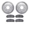 2502-67119 Geoperformance Drilled/Slotted Rotors w/5000 Advanced Brake Pads Kit, Fits Select Infiniti/Nissan, Position: Front - image 1