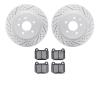 2502-68005 Geoperformance Drilled/Slotted Rotors w/5000 Advanced Brake Pads Kit, 2003-2008 Infiniti/Nissan, Position: Rear - image 1