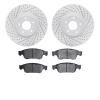 2502-68007 Geoperformance Drilled/Slotted Rotors w/5000 Advanced Brake Pads Kit, 2007-2015 Infiniti/Nissan, Position: Front - image 1