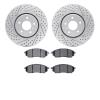 2502-68009 Geoperformance Drilled/Slotted Rotors w/5000 Advanced Brake Pads Kit, 2005-2013 Infiniti/Nissan, Position: Front - image 1