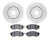 2502-68010 Geoperformance Drilled/Slotted Rotors w/5000 Advanced Brake Pads Kit, 2014-2014 Infiniti/Nissan, Position: Front - image 1