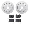 2502-68017 Geoperformance Drilled/Slotted Rotors w/5000 Advanced Brake Pads Kit, Fits Select Infiniti/Nissan, Position: Rear - image 1