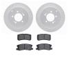 2502-72075 Geoperformance Drilled/Slotted Rotors w/5000 Advanced Brake Pads Kit, 2007-2015 Mitsubishi, Position: Rear - image 1