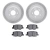 2502-72087 Geoperformance Drilled/Slotted Rotors w/5000 Advanced Brake Pads Kit, Fits Select Mitsubishi, Position: Rear - image 1