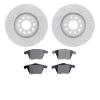 2502-73024 Geoperformance Drilled/Slotted Rotors w/5000 Advanced Brake Pads Kit, 2001-2005 Audi/Volkswagen, Position: Front - image 1