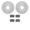 2502-73042 Geoperformance Drilled/Slotted Rotors w/5000 Advanced Brake Pads Kit, 2002-2006 Audi/Volkswagen, Position: Rear - image 1