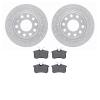 2502-73043 Geoperformance Drilled/Slotted Rotors w/5000 Advanced Brake Pads Kit, 2000-2008 Audi/Volkswagen, Position: Rear - image 1