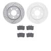 2502-74031 Geoperformance Drilled/Slotted Rotors w/5000 Advanced Brake Pads Kit, 1999-2004 Audi/Volkswagen, Position: Rear - image 1
