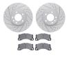 2502-74079 Geoperformance Drilled/Slotted Rotors w/5000 Advanced Brake Pads Kit, 2011-2014 Audi/Volkswagen, Position: Front - image 1
