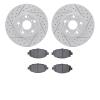 2502-75000 Geoperformance Drilled/Slotted Rotors w/5000 Advanced Brake Pads Kit, 1992-2000 Lexus/Toyota/Scion, Position: Front - image 1