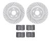 2502-75006 Geoperformance Drilled/Slotted Rotors w/5000 Advanced Brake Pads Kit, 1995-2000 Lexus/Toyota/Scion, Position: Front - image 1