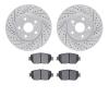 2502-75010 Geoperformance Drilled/Slotted Rotors w/5000 Advanced Brake Pads Kit, 2006-2015 Lexus/Toyota/Scion, Position: Front - image 1