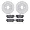 2502-75014 Geoperformance Drilled/Slotted Rotors w/5000 Advanced Brake Pads Kit, 2014-2015 Lexus/Toyota/Scion, Position: Rear - image 1