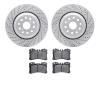 2502-75015 Geoperformance Drilled/Slotted Rotors w/5000 Advanced Brake Pads Kit, 2007-2017 Lexus/Toyota/Scion, Position: Front - image 1