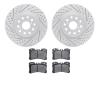 2502-75016 Geoperformance Drilled/Slotted Rotors w/5000 Advanced Brake Pads Kit, Fits Select Lexus/Toyota/Scion, Position: Front - image 1