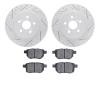 2502-75019 Geoperformance Drilled/Slotted Rotors w/5000 Advanced Brake Pads Kit, 2011-2017 Lexus/Toyota/Scion, Position: Rear - image 1