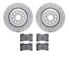 2502-75034 Geoperformance Drilled/Slotted Rotors w/5000 Advanced Brake Pads Kit, Fits Select Lexus/Toyota/Scion, Position: Front - image 1