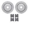 2502-75035 Geoperformance Drilled/Slotted Rotors w/5000 Advanced Brake Pads Kit, 2007-2017 Lexus/Toyota/Scion, Position: Rear - image 1