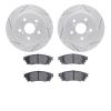 2502-75036 Geoperformance Drilled/Slotted Rotors w/5000 Advanced Brake Pads Kit, 2015-2021 Lexus/Toyota/Scion, Position: Rear - image 1