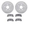 2502-76004 Geoperformance Drilled/Slotted Rotors w/5000 Advanced Brake Pads Kit, 1992-1999 Lexus/Toyota/Scion, Position: Rear - image 1