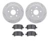 2502-76005 Geoperformance Drilled/Slotted Rotors w/5000 Advanced Brake Pads Kit, 2000-2003 Lexus/Toyota/Scion, Position: Rear - image 1