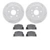 2502-76006 Geoperformance Drilled/Slotted Rotors w/5000 Advanced Brake Pads Kit, 2000-2001 Lexus/Toyota/Scion, Position: Rear - image 1