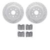 2502-76011 Geoperformance Drilled/Slotted Rotors w/5000 Advanced Brake Pads Kit, 1993-1998 Lexus/Toyota/Scion, Position: Rear - image 1