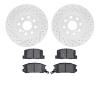 2502-76020 Geoperformance Drilled/Slotted Rotors w/5000 Advanced Brake Pads Kit, 2000-2005 Lexus/Toyota/Scion, Position: Rear - image 1