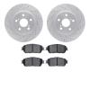 2502-76025 Geoperformance Drilled/Slotted Rotors w/5000 Advanced Brake Pads Kit, 2004-2010 Lexus/Toyota/Scion, Position: Front - image 1