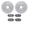 2502-76026 Geoperformance Drilled/Slotted Rotors w/5000 Advanced Brake Pads Kit, 2002-2003 Lexus/Toyota/Scion, Position: Front - image 1