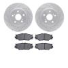 2502-76027 Geoperformance Drilled/Slotted Rotors w/5000 Advanced Brake Pads Kit, 2006-2015 Lexus/Toyota/Scion, Position: Front - image 1