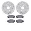2502-76034 Geoperformance Drilled/Slotted Rotors w/5000 Advanced Brake Pads Kit, 2012-2019 Lexus/Toyota/Scion, Position: Front - image 1