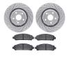 2502-76042 Geoperformance Drilled/Slotted Rotors w/5000 Advanced Brake Pads Kit, 2009-2015 Lexus/Toyota/Scion, Position: Front - image 1
