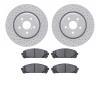 2502-76053 Geoperformance Drilled/Slotted Rotors w/5000 Advanced Brake Pads Kit, 2008-2021 Lexus/Toyota/Scion, Position: Front - image 1