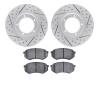 2502-76074 Geoperformance Drilled/Slotted Rotors w/5000 Advanced Brake Pads Kit, 1995-2004 Lexus/Toyota/Scion, Position: Front - image 1