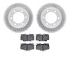 2502-76076 Geoperformance Drilled/Slotted Rotors w/5000 Advanced Brake Pads Kit, 1995-2004 Lexus/Toyota/Scion, Position: Front - image 1