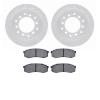 2502-76100 Geoperformance Drilled/Slotted Rotors w/5000 Advanced Brake Pads Kit, Fits Select Lexus/Toyota/Scion, Position: Rear - image 1