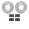 2502-76115 Geoperformance Drilled/Slotted Rotors w/5000 Advanced Brake Pads Kit, 1998-2007 Lexus/Toyota/Scion, Position: Front - image 1