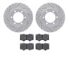 2502-76145 Geoperformance Drilled/Slotted Rotors w/5000 Advanced Brake Pads Kit, 2000-2007 Lexus/Toyota/Scion, Position: Front - image 1